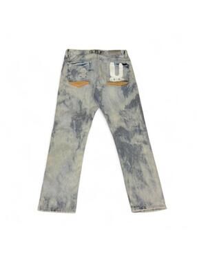 Kello jeans light wash denim jeans with printed logo on back